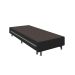 Base para Cama Box Solteiro Nero com Colchão Auxiliar Espuma D28 Preta e Branca