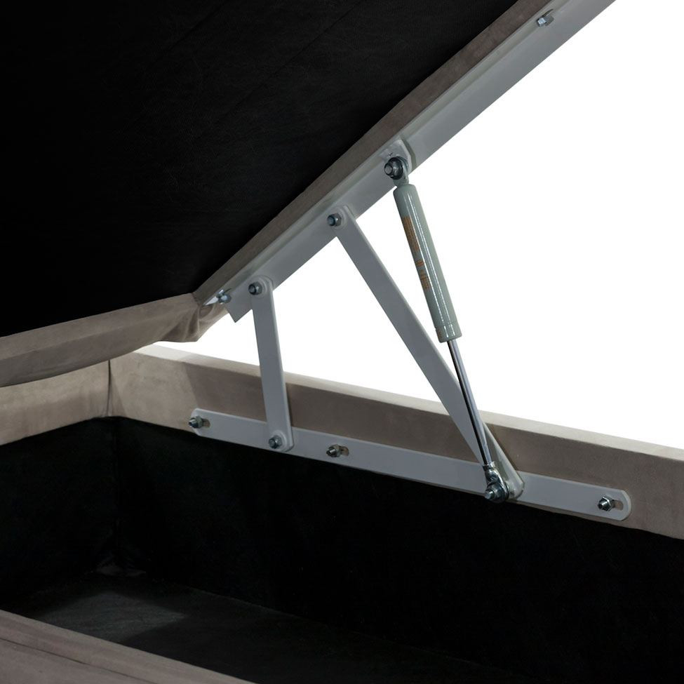 Base para Cama Box Solteiro Physical l com Baú (39x88x188) Bege