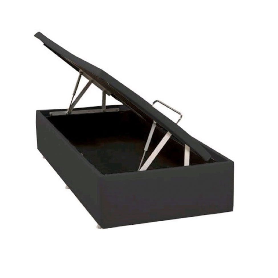 Base para Cama Box Solteiro Physical ll com Baú (39x88x188) Cinza