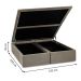 Base para Cama Box Super King Americana com Baú Bege