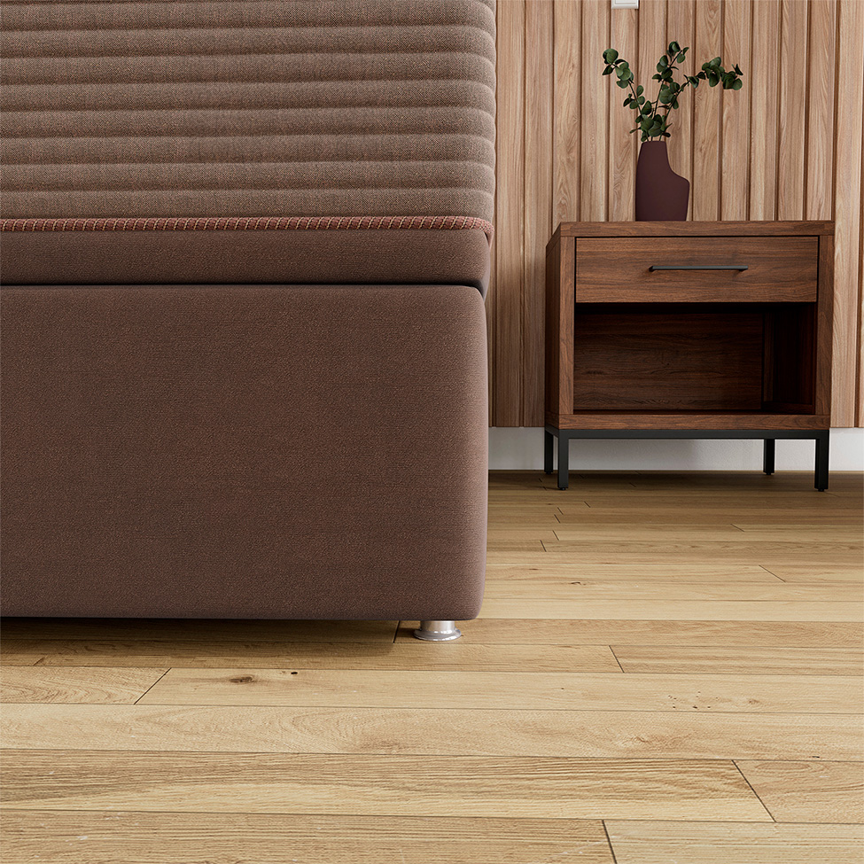 Base para Cama Box Super King Americana com Baú Bege