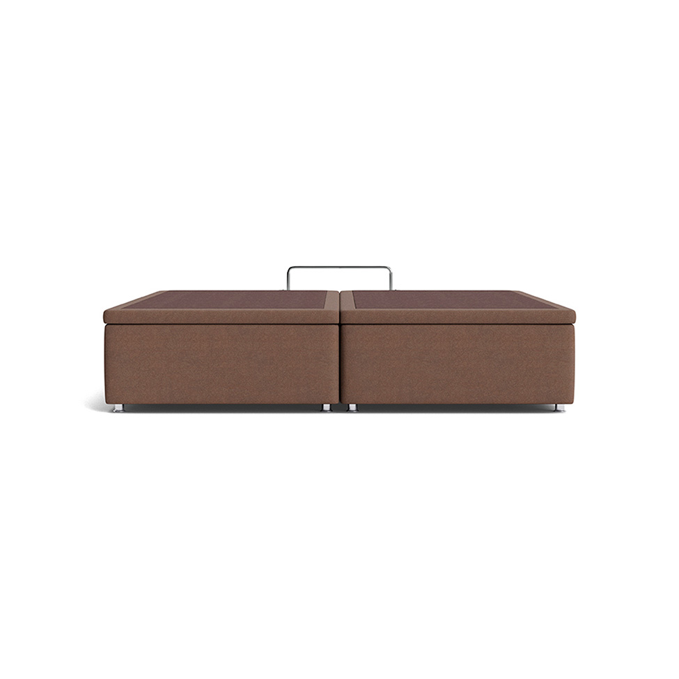 Base para Cama Box Super King Americana com Baú Bege