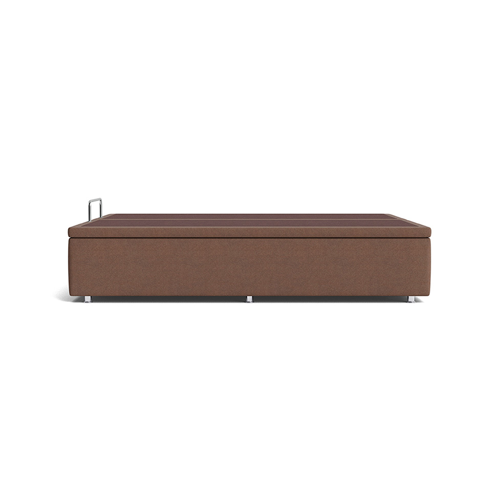 Base para Cama Box Super King Americana com Baú Bege