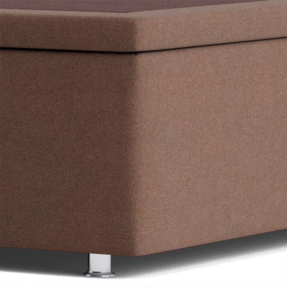 Base para Cama Box Super King Americana com Baú Bege