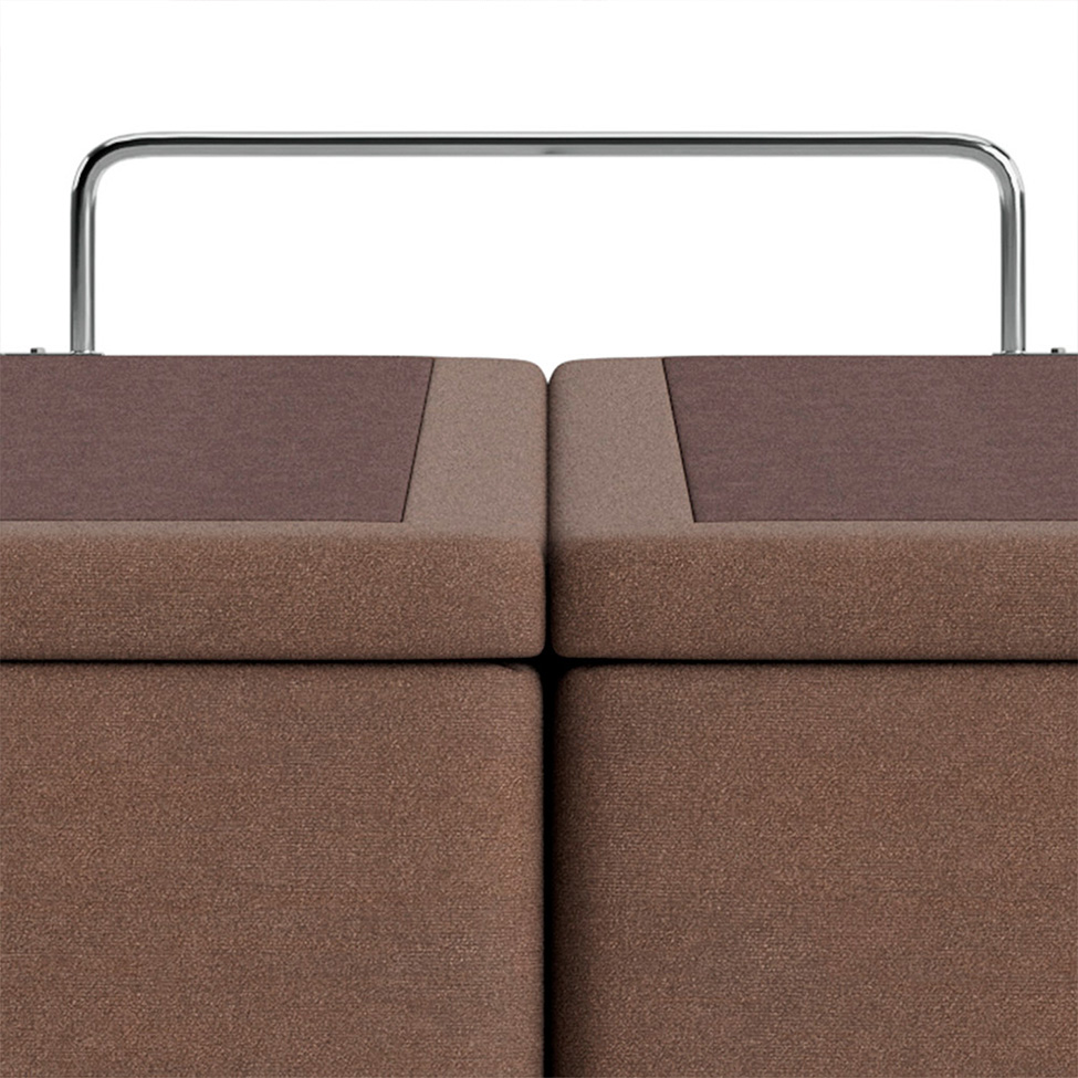 Base para Cama Box Super King Americana com Baú Bege