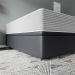 Base para Cama Box Super King Americana com Baú Cinza