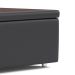 Base para Cama Box Super King Americana com Baú Cinza
