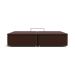 Base para Cama Box Super King Americana com Baú Marrom