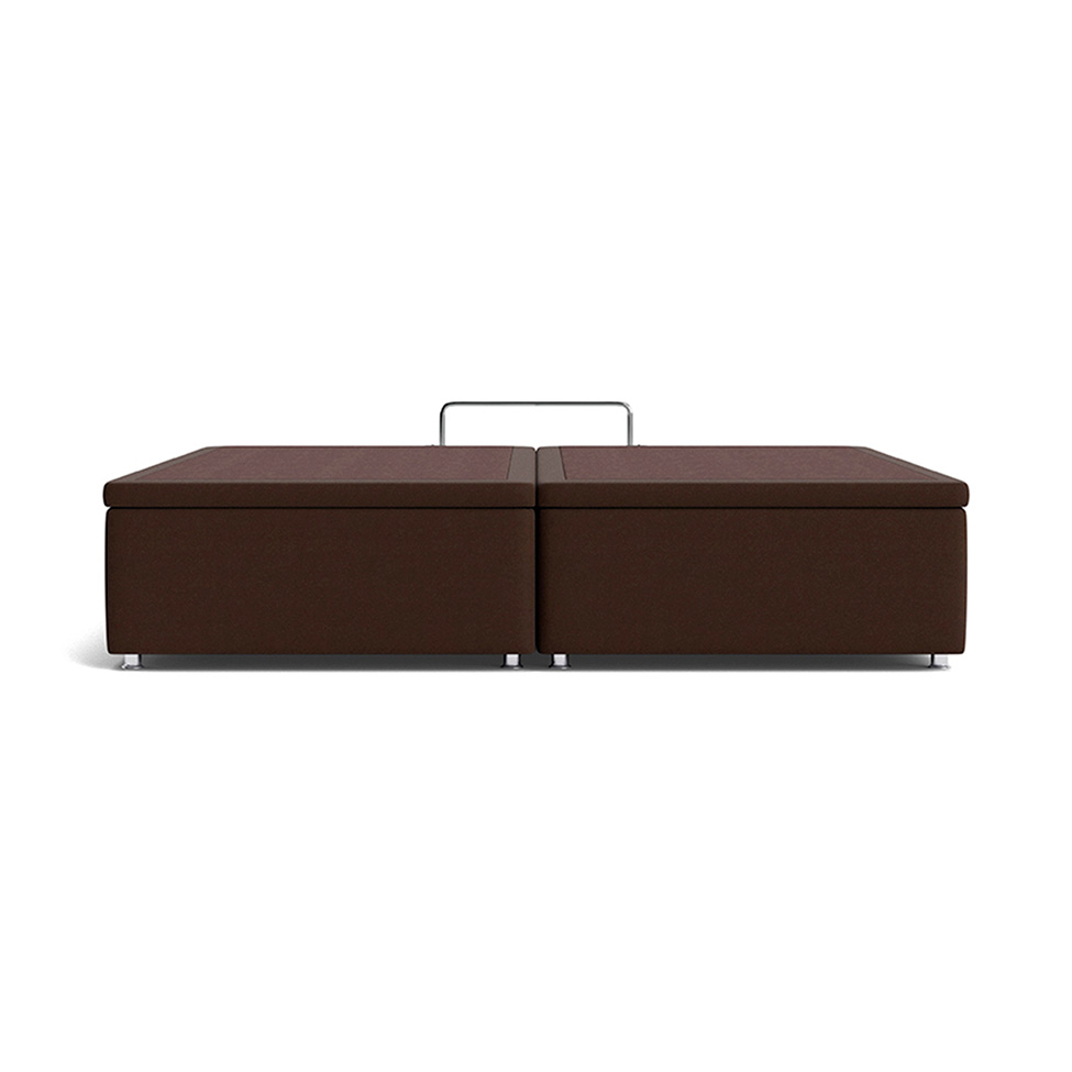 Base para Cama Box Super King Americana com Baú Marrom