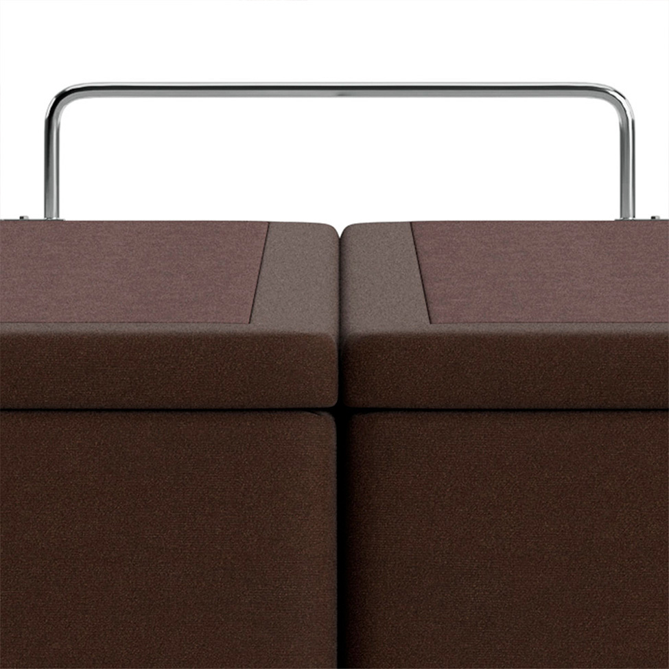 Base para Cama Box Super King Americana com Baú Marrom