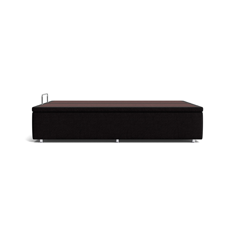 Base para Cama Box Super King Americana com Baú Preta