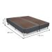 Base para Cama Box Super King Camurça II Cinza