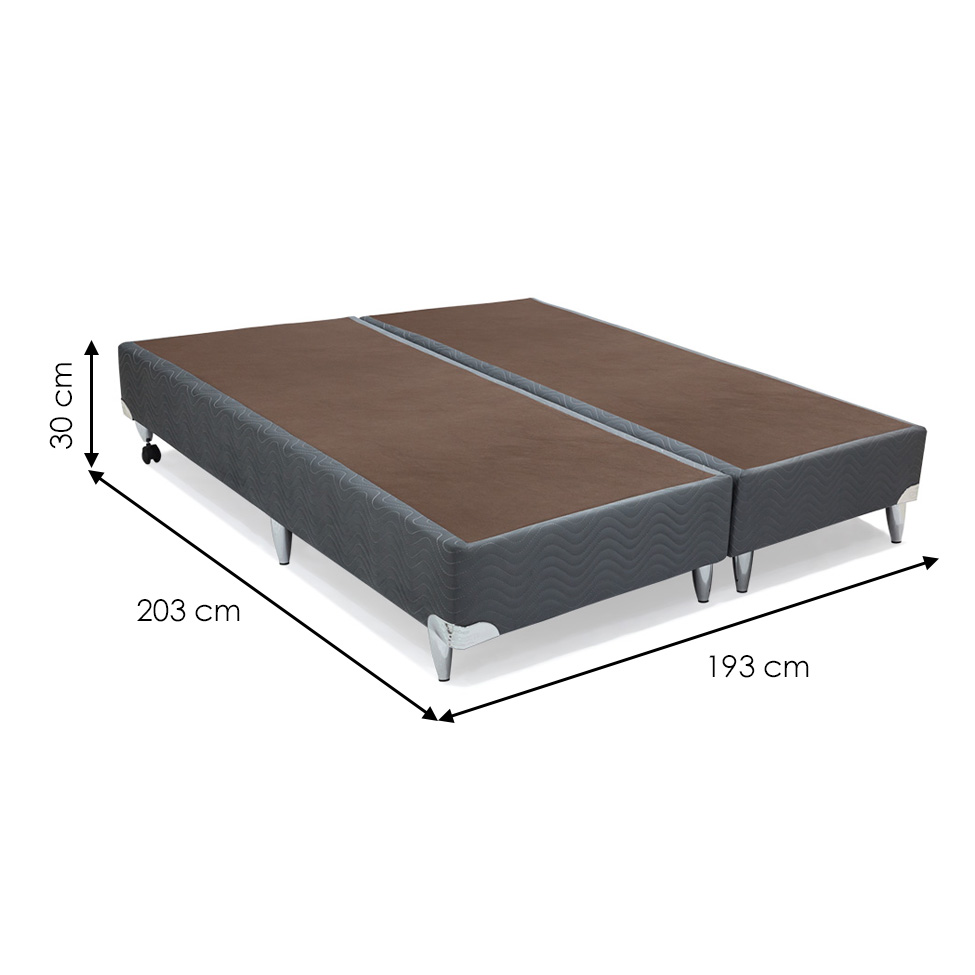 Base para Cama Box Super King Camurça II Cinza