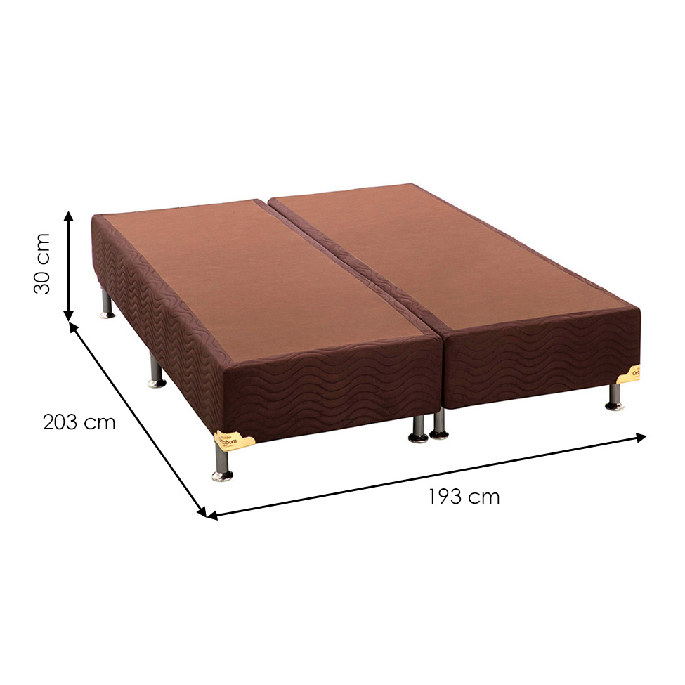 Base para Cama Box Super King Camurça II Marrom