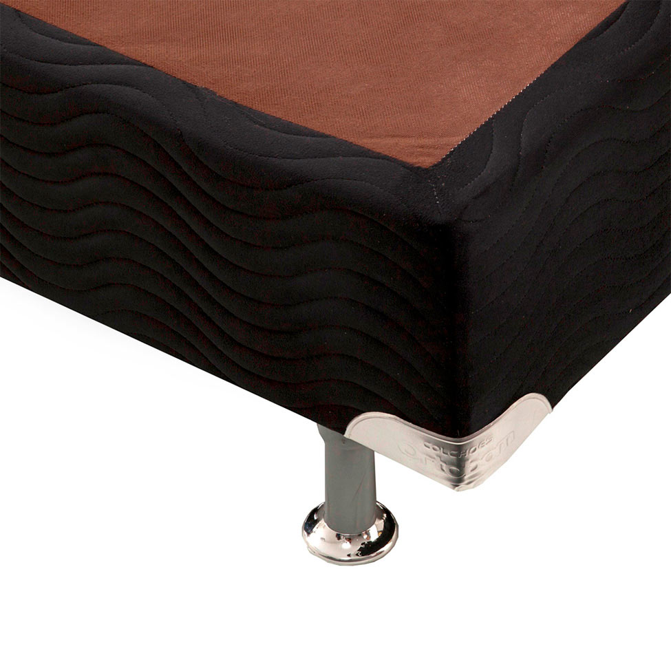 Base para Cama Box Super King Camurça II Preta