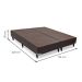 Base para Cama Box Super King Cori II Marrom