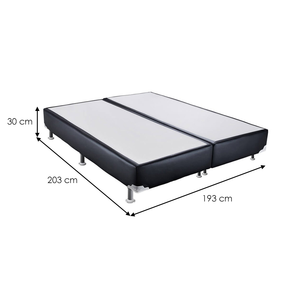 Base para Cama Box Super King Cori II Preta