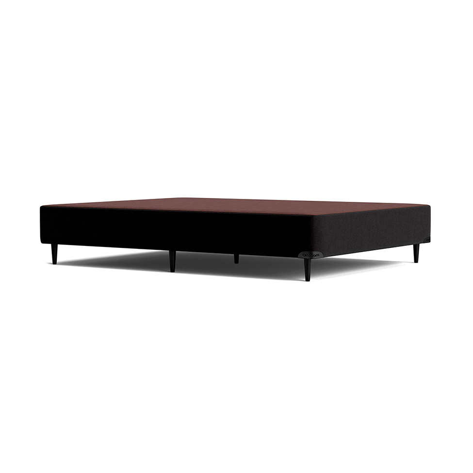 Base para Cama Box Viúva Camurça I Preta