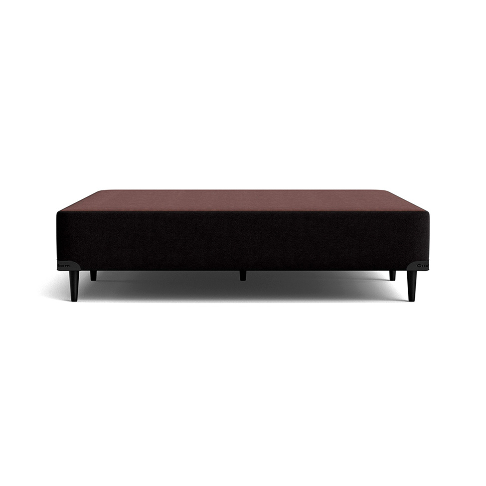 Base para Cama Box Viúva Camurça I Preta