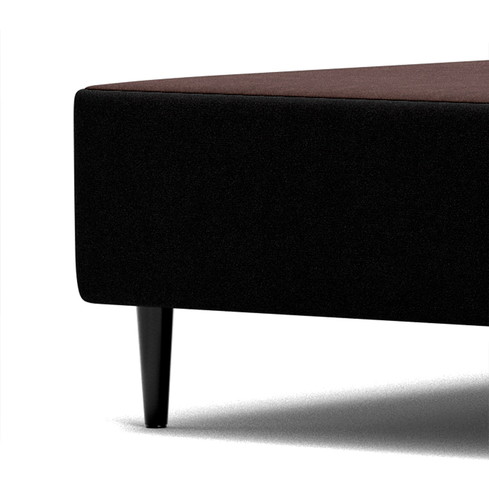 Base para Cama Box Viúva Camurça I Preta