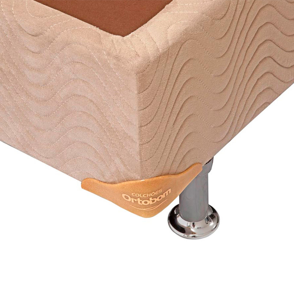 Base para Cama Box Viúva Camurça II Creme