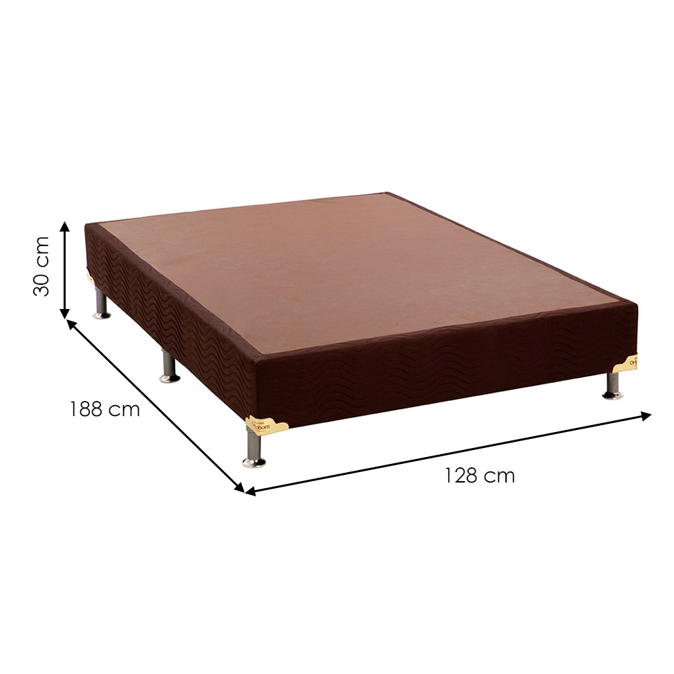 Base para Cama Box Viúva Camurça II Marrom