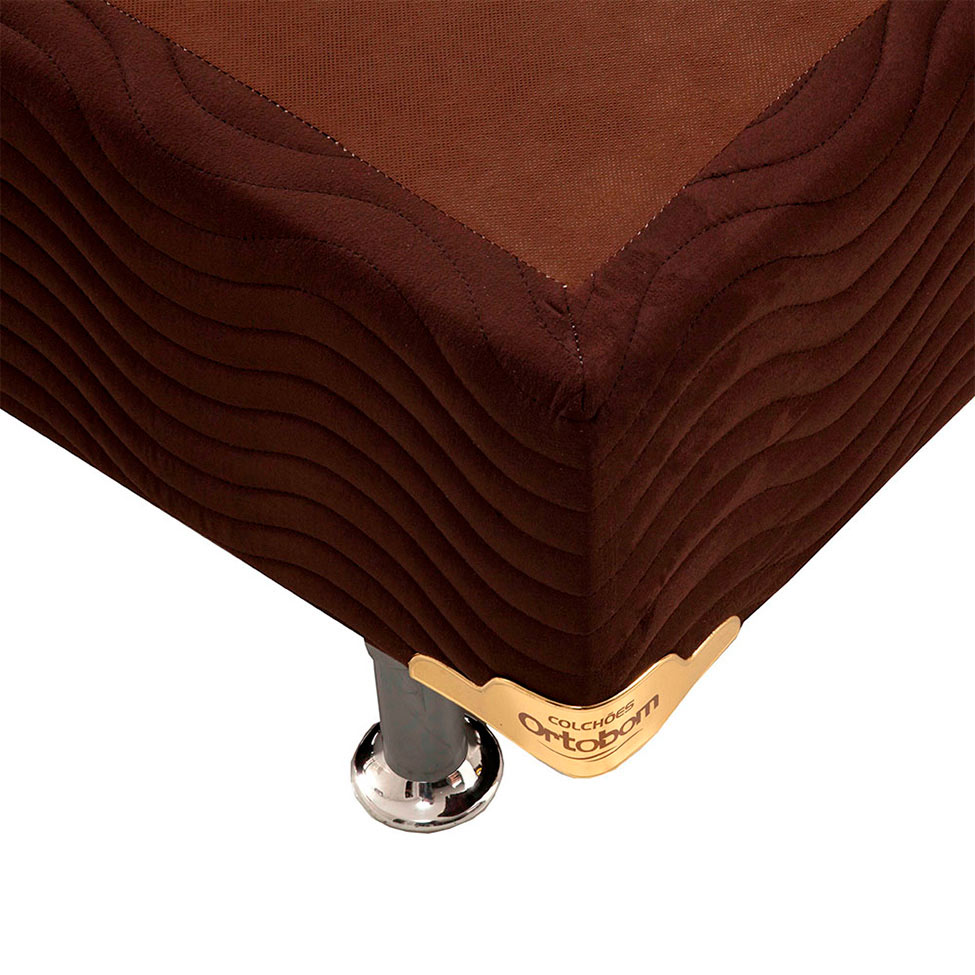 Base para Cama Box Viúva Camurça II Marrom