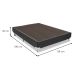 Base para Cama Box Viúva Cori III Cinza