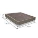 Base para Cama Box Viúva Cori III Creme