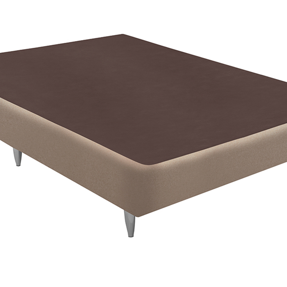 Base para Cama Box Viúva Linen (23x128x188) Bege