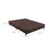 Base para Cama Box Viúva Linen (23x128x188) Marrom