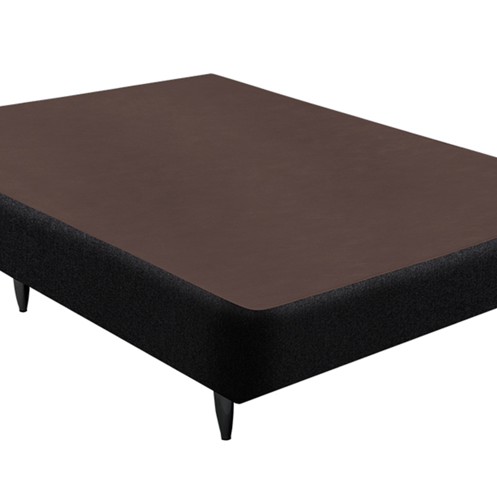 Base para Cama Box Viúva Linen (23x128x188) Preta
