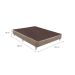 Base para Cama Box Viúva Linen (30x128x188) Bege
