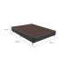 Base para Cama Box Viúva Linen (30x128x188) Cinza