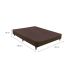 Base para Cama Box Viúva Linen (30x128x188) Marrom