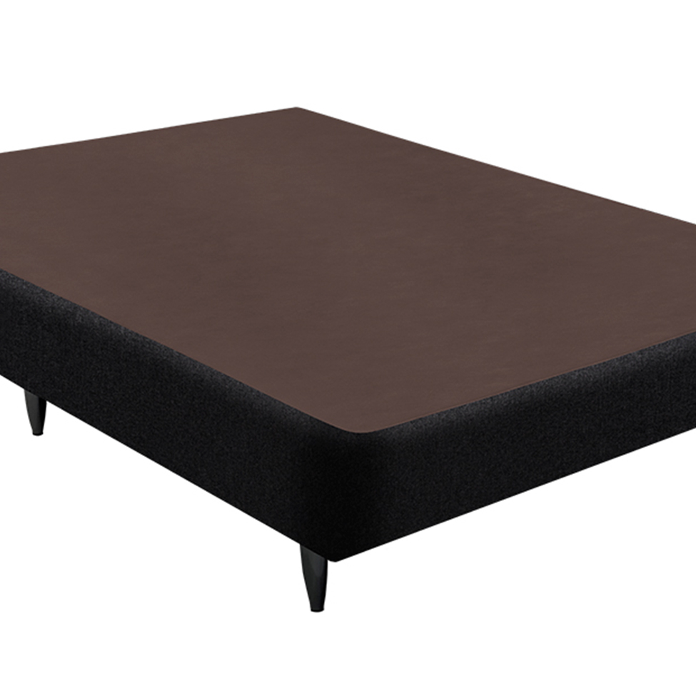 Base para Cama Box Viúva Linen (30x128x188) Preta