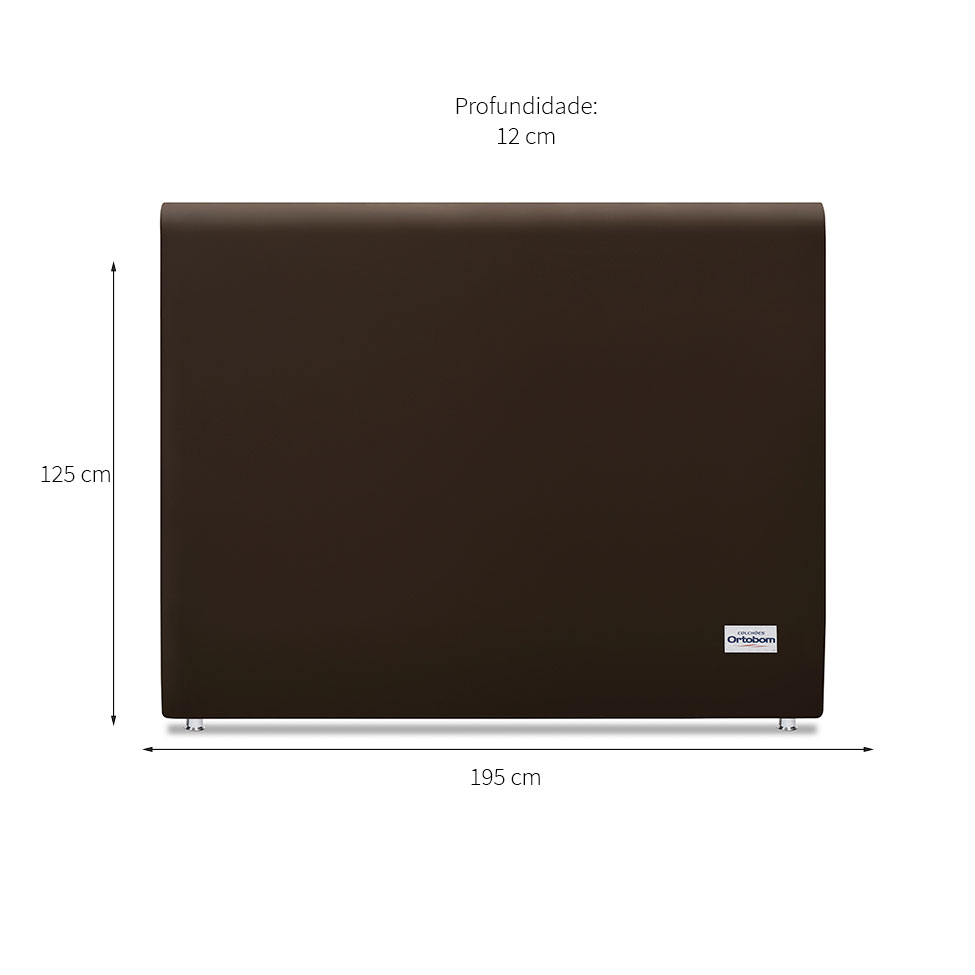 Cabeceira King Sena l Marrom