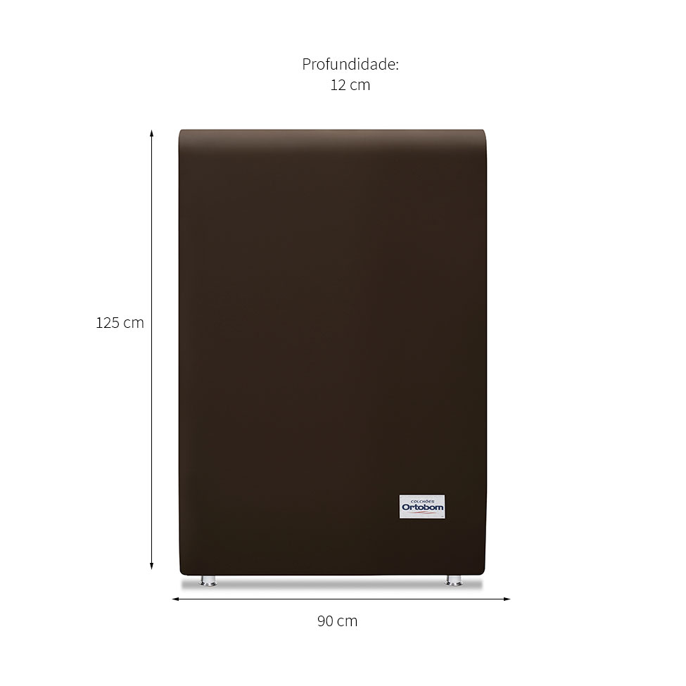 Cabeceira Solteiro Sena l Marrom