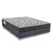 Cama Box Camurça I com Colchão Queen Espuma D33 Iso (18x158x198) Cinza e Grafite