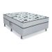Cama Box Casal Conjugada Spring Molas Nanolastic Branca