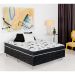 Cama Box Casal Conjugada Union Espuma D28 Preta e Branca