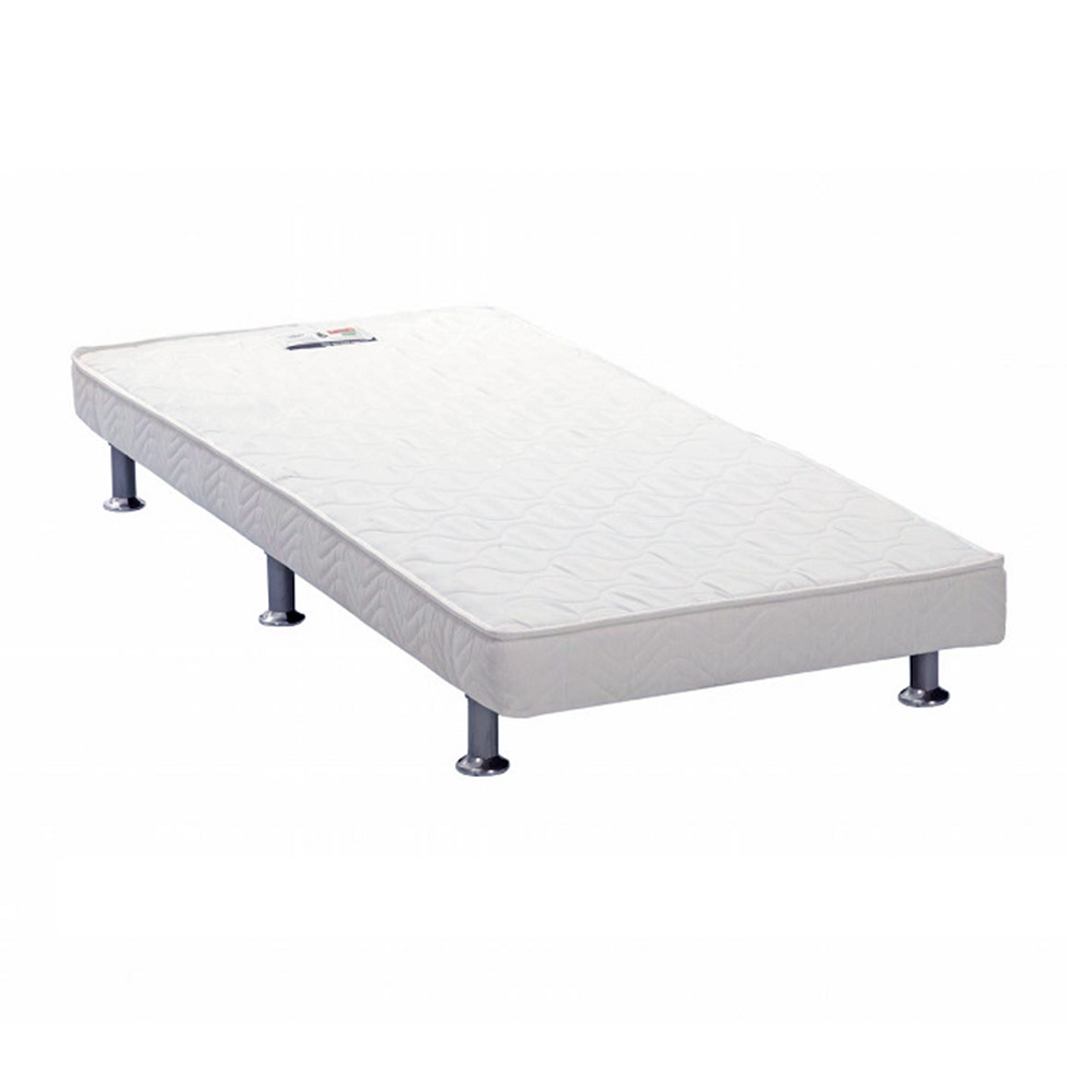 Cama Box Conjugada Solteiro Cori Espuma D28 com Colchão Auxiliar Espuma D28 Bianco (11x79x171) Branco