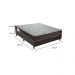 Cama Box Cori II com Colchão Casal Espuma D45 Iso (18x128x188) Marrom