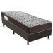 Cama Box Florence I com Colchão Solteiro Espuma D45 Iso (18x78x188) Marrom