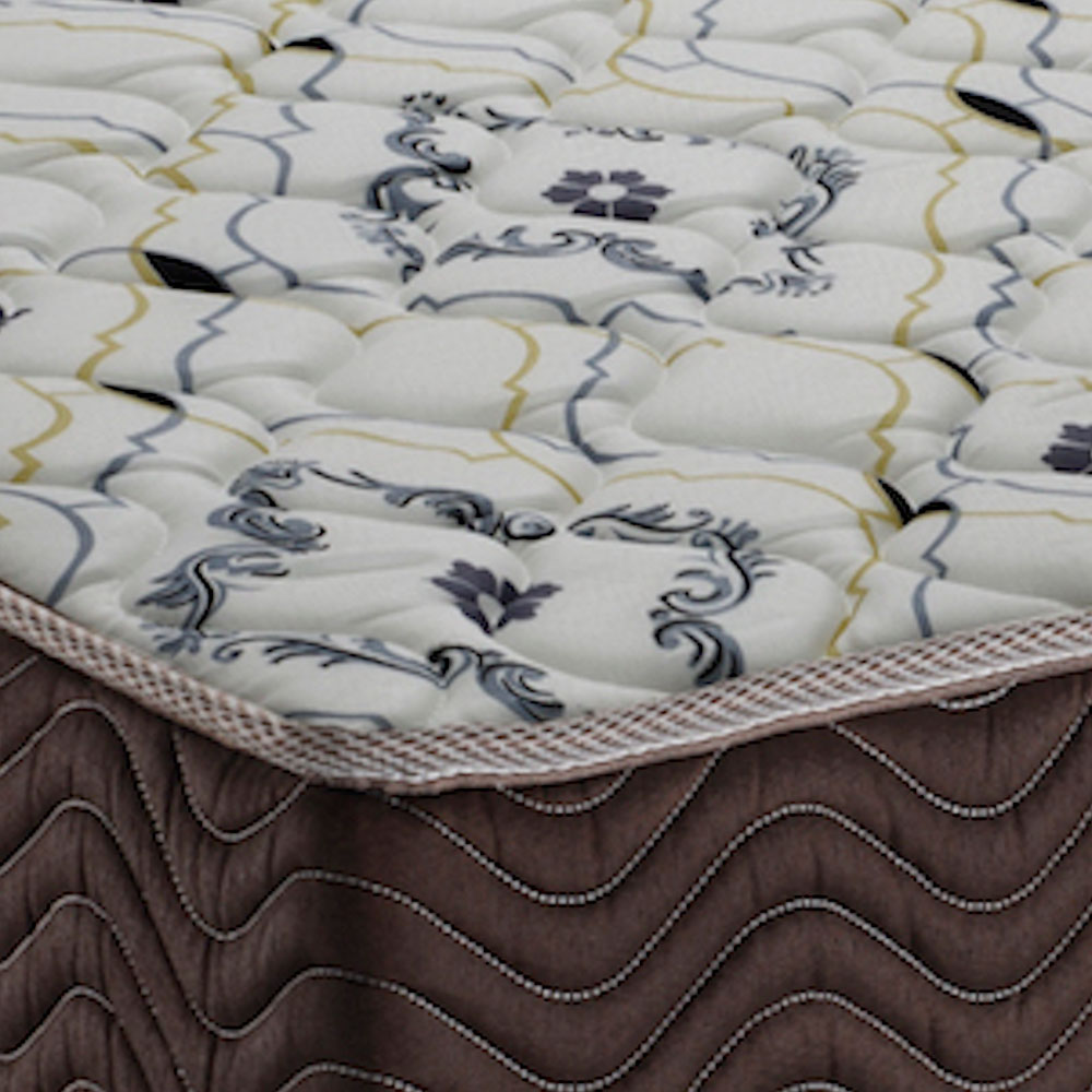 Cama Box Florence I com Colchão Solteiro Espuma D45 Iso (18x78x188) Marrom
