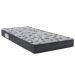 Cama Box Florence II com Colchão Solteiro Espuma D33 Iso (18x78x188) Cinza e Grafite