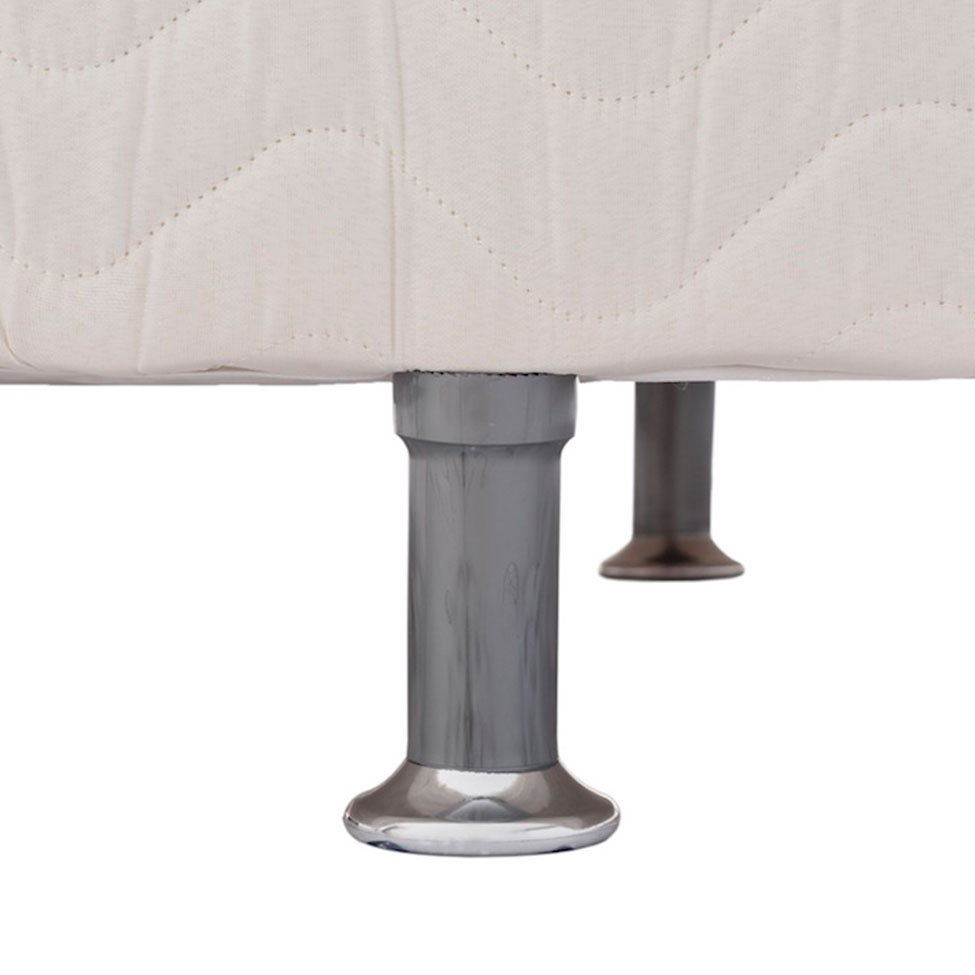 Cama Box Solteiro Conjugada Spring Molas Nanolastic Branca