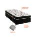 Cama Box Solteiro Conjugada Union Ortopédico D28 Preta