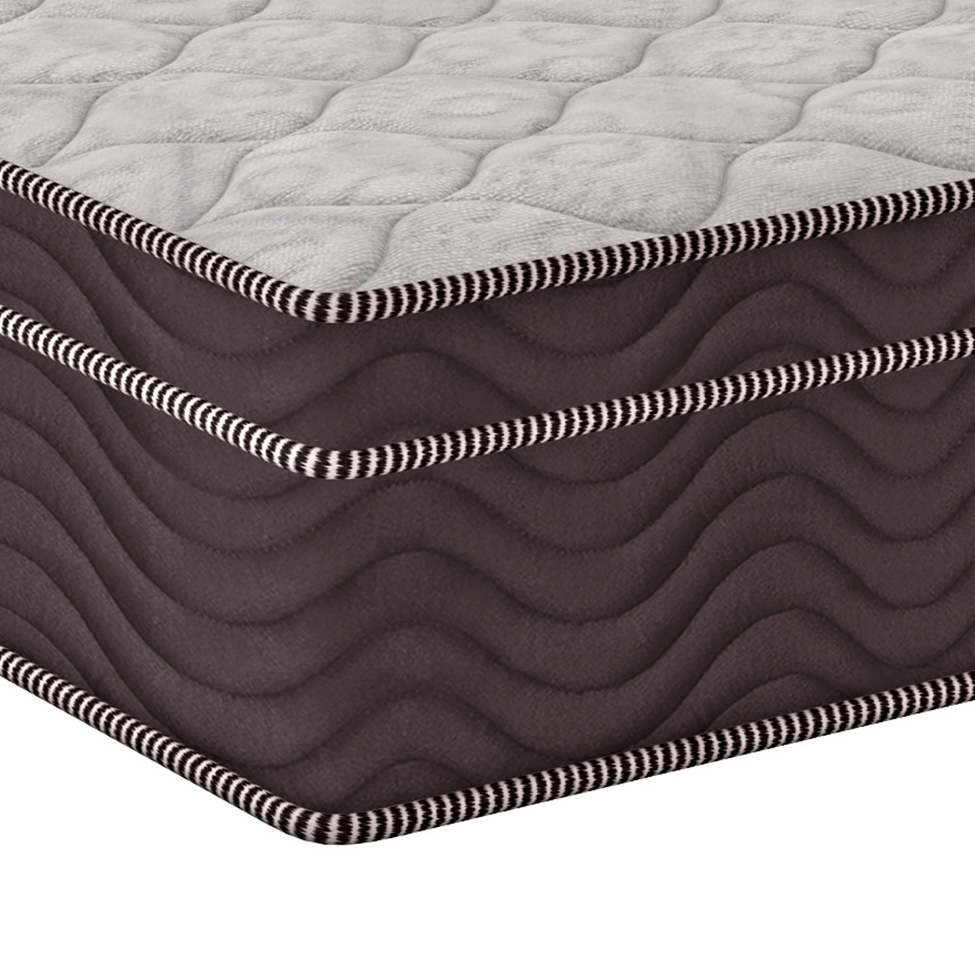 Colchão Casal Airtech D28 Ortopillow (28X138X188) Marrom e Branco