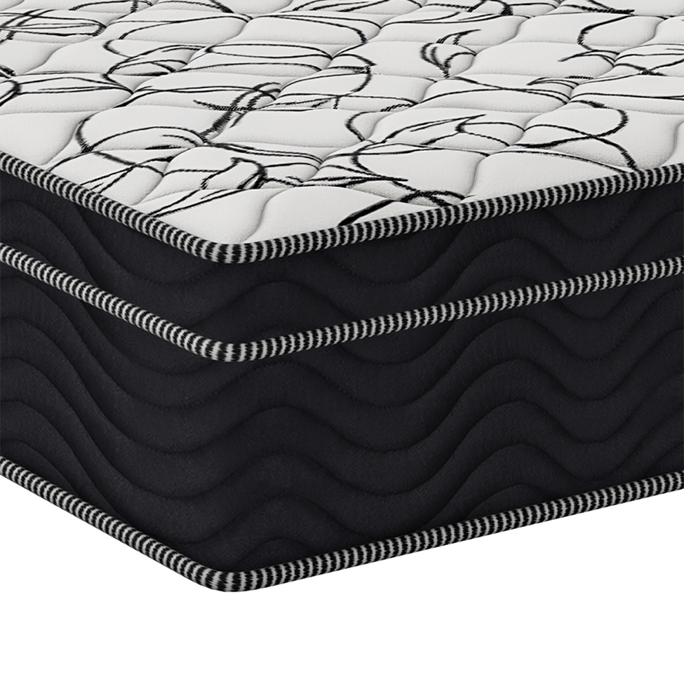 Colchão Casal Airtech D45 Ortopillow (28X138X188) Preto e Branco